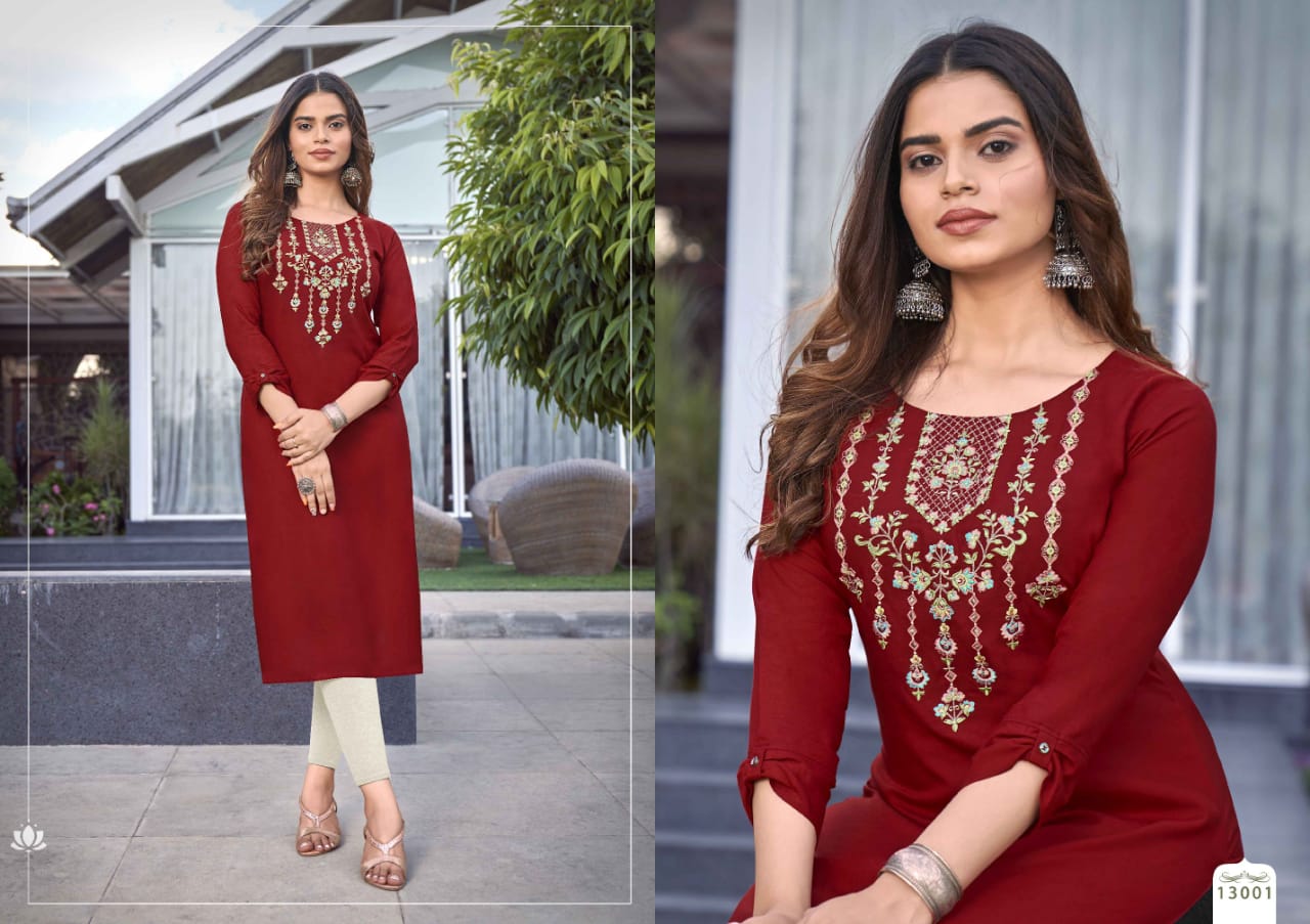  Lily 24 By Kalaroop Designer Kurtis Catalog